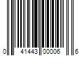 Barcode Image for UPC code 041443000066