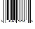 Barcode Image for UPC code 041443000080