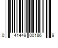 Barcode Image for UPC code 041449001869