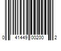 Barcode Image for UPC code 041449002002