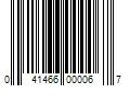 Barcode Image for UPC code 041466000067