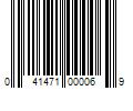 Barcode Image for UPC code 041471000069