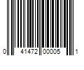 Barcode Image for UPC code 041472000051