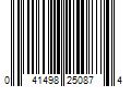 Barcode Image for UPC code 041498250874