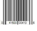 Barcode Image for UPC code 041500004136