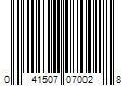 Barcode Image for UPC code 041507070028