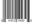 Barcode Image for UPC code 041512104305