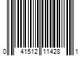 Barcode Image for UPC code 041512114281. Product Name: 