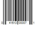 Barcode Image for UPC code 041513000071