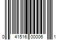 Barcode Image for UPC code 041516000061