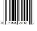 Barcode Image for UPC code 041535001407