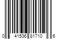 Barcode Image for UPC code 041536817106