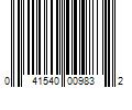 Barcode Image for UPC code 041540009832