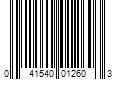 Barcode Image for UPC code 041540012603