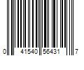 Barcode Image for UPC code 041540564317