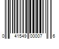 Barcode Image for UPC code 041549000076