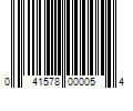 Barcode Image for UPC code 041578000054