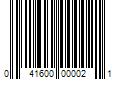 Barcode Image for UPC code 041600000021