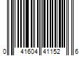 Barcode Image for UPC code 041604411526