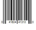 Barcode Image for UPC code 041604413100