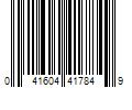 Barcode Image for UPC code 041604417849