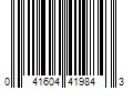 Barcode Image for UPC code 041604419843