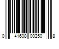 Barcode Image for UPC code 041608002508