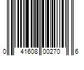 Barcode Image for UPC code 041608002706