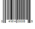 Barcode Image for UPC code 041614000055