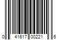 Barcode Image for UPC code 041617002216