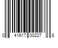 Barcode Image for UPC code 041617002278