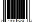 Barcode Image for UPC code 041631000052