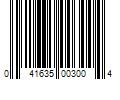 Barcode Image for UPC code 041635003004