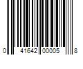 Barcode Image for UPC code 041642000058