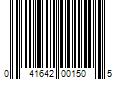 Barcode Image for UPC code 041642001505