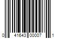 Barcode Image for UPC code 041643000071