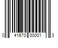 Barcode Image for UPC code 041670000013