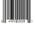 Barcode Image for UPC code 041670000051