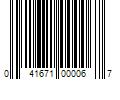 Barcode Image for UPC code 041671000067