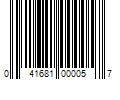 Barcode Image for UPC code 041681000057