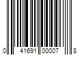 Barcode Image for UPC code 041691000078