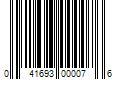 Barcode Image for UPC code 041693000076