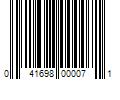 Barcode Image for UPC code 041698000071