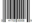 Barcode Image for UPC code 041703000089