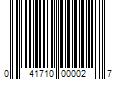 Barcode Image for UPC code 041710000027