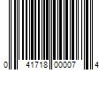 Barcode Image for UPC code 041718000074