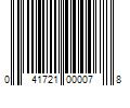 Barcode Image for UPC code 041721000078