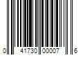 Barcode Image for UPC code 041730000076