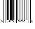 Barcode Image for UPC code 041741000058