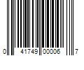 Barcode Image for UPC code 041749000067